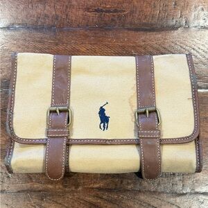 Polo by Ralph Lauren Canvas and Leather Toiletry Bag
